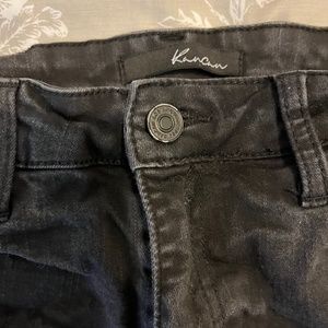 Black Jean Shorts